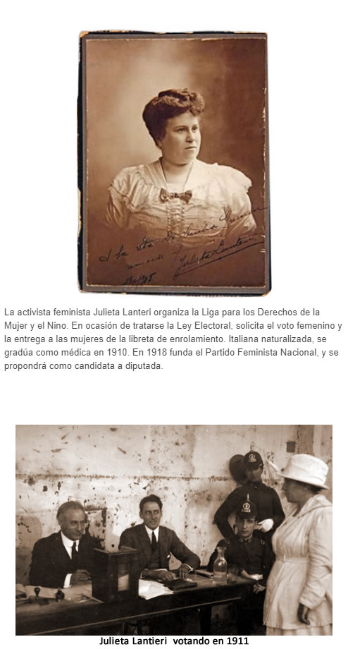 Julieta Lanteri de las primeras feminitas